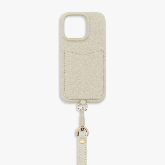 iPhone 15 Pro Max Sling-Kartenetui aus Leder mit Lederarmband