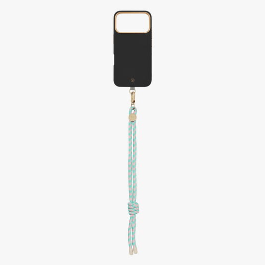 iPhone 17 Pro Max Leather MagSafe Case with Wrist Rope Strap