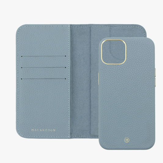 iPhone 14 Plus MagSafe Leder Flip Cover mit Lederhülle