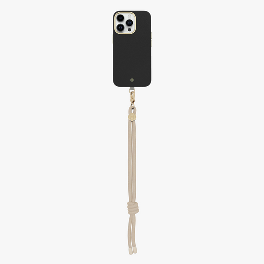 iPhone 14 Plus Leder MagSafe Hülle mit Seil-Handgelenkschlaufe