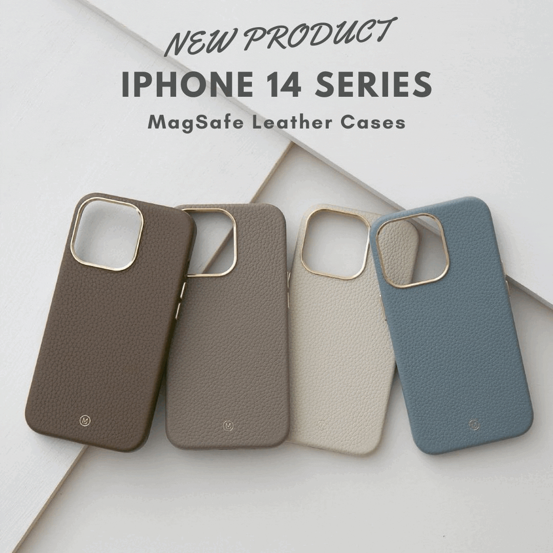 Leather iPhone Case for iPhone 14 Pro and more models