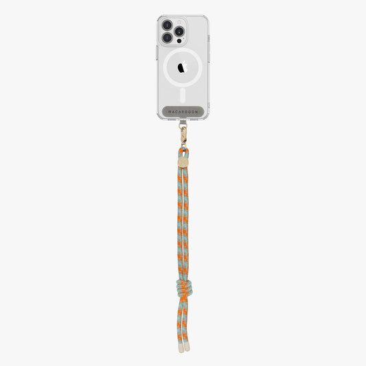 Coque transparente pour iPhone 15 Pro avec dragonne