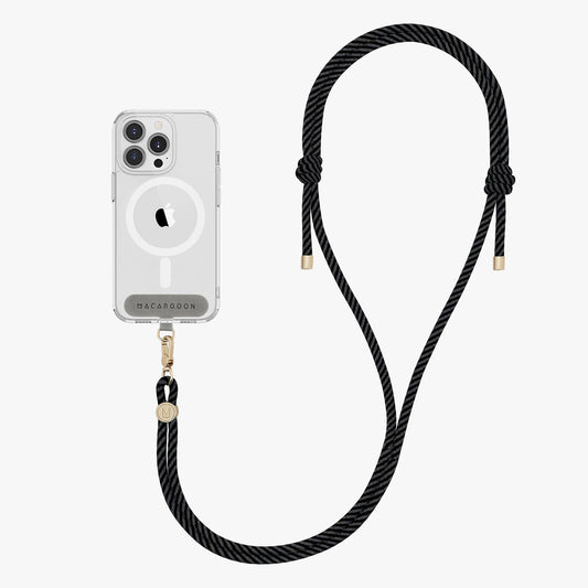 iPhone 12/12 Pro Clear Case with Crossbody Rope Strap