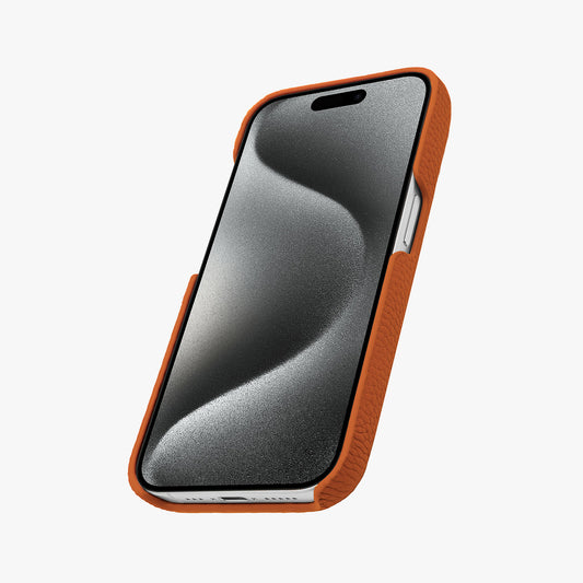 Sleek iPhone 15 Pro MagSafe Leather Case