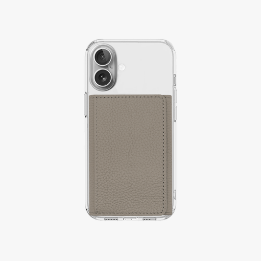 Étui transparent HD pour iPhone 16 Pro avec portefeuille MagSafe à trois volets