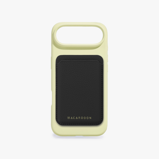 iPhone 17 Air Silicone Case with Leather MagSafe Wallet Set