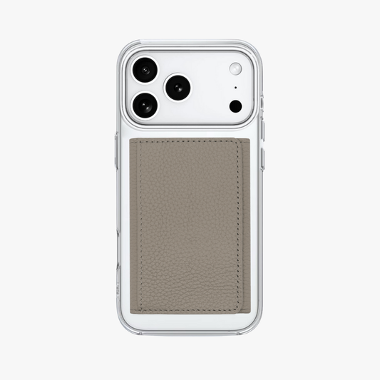 iPhone 17 Pro Max HD Clear Case with MagSafe Trifold Wallet Set