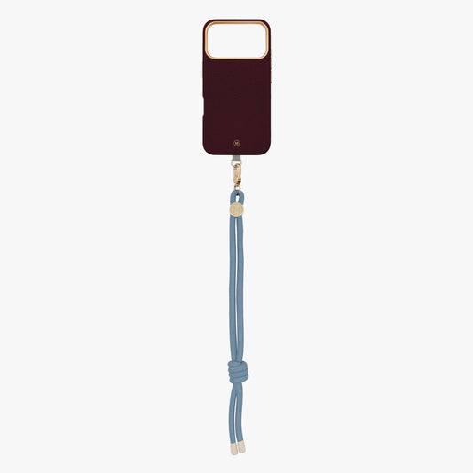 iPhone 18 Pro Leather MagSafe Case with Wrist Rope Strap