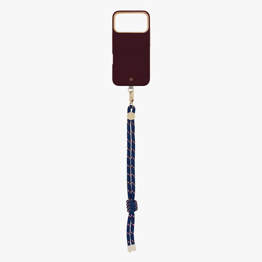 iPhone 18 Pro Leather MagSafe Case with Wrist Rope Strap