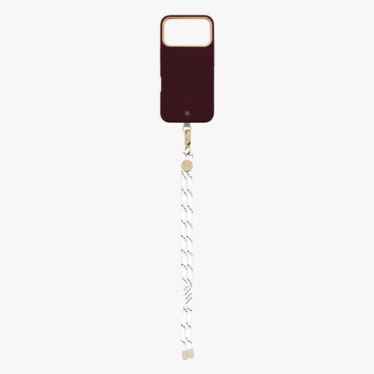 iPhone 18 Pro Leather MagSafe Case with Wrist Rope Strap