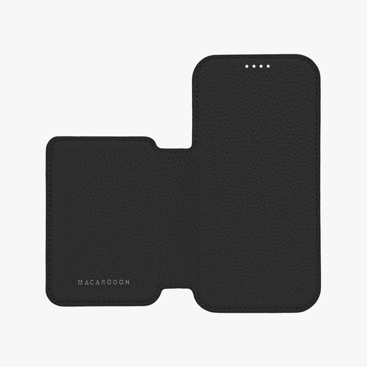 Sleek iPhone MagSafe Leather Flip Cover