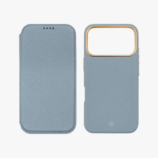 Sleek iPhone 18 Pro MagSafe Leather Flip Cover with Leather Case