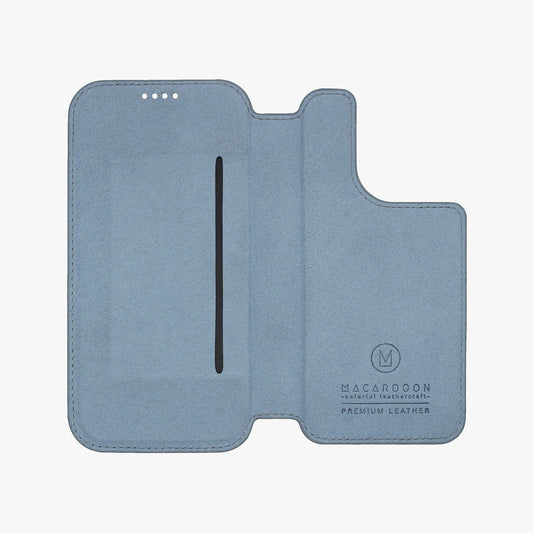 Schickes iPhone 16 Pro Max MagSafe Leder Flip Cover mit Lederhülle