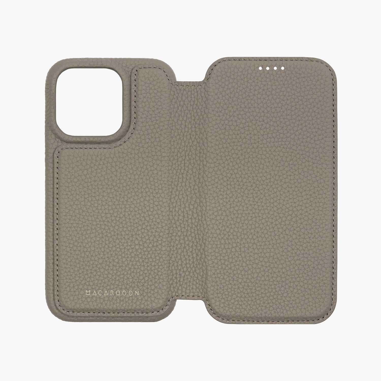Sleek iPhone 15 Pro MagSafe Leather Flip Cover with Sleek Leather Case ...