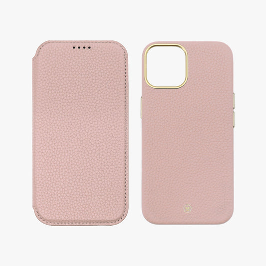 Sleek iPhone 15 Plus MagSafe Leather Flip Cover with Leather Case