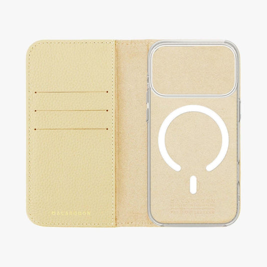 iPhone 18 Pro MagSafe Leather Flip Cover with Clear Case