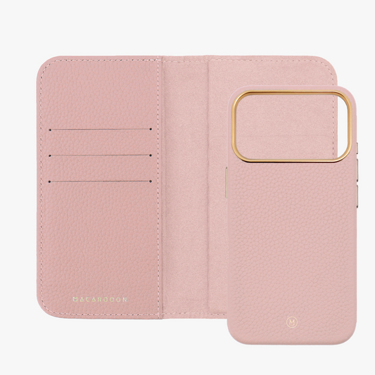 iPhone 17 Pro MagSafe Leather Flip Cover with Leather Case