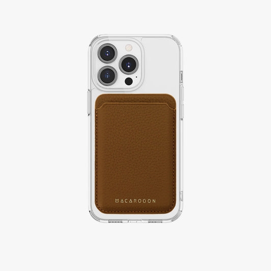 iPhone 15 Plus 高清透明手機殼連皮革MagSafe卡套套裝