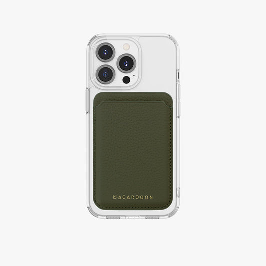 iPhone 13 高清透明手機殼連皮革MagSafe卡套套裝