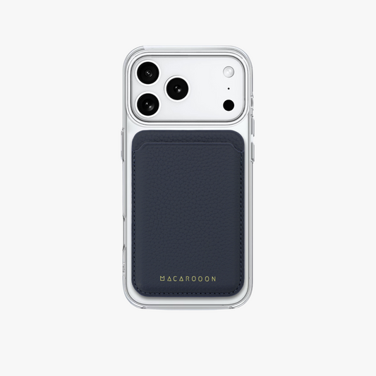 iPhone 17 Pro HD Clear Case with Leather MagSafe Wallet Set