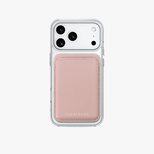 iPhone 17 Pro HD Clear Case with Leather MagSafe Wallet Set