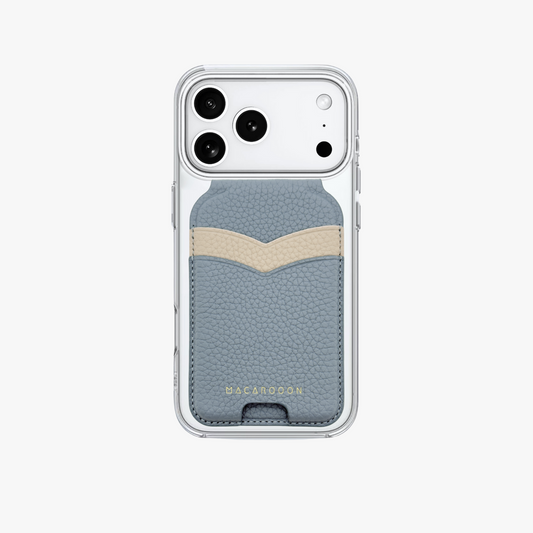 iPhone 17 Pro HD Clear Case + Leather MagSafe Wallet Stand with Mirror