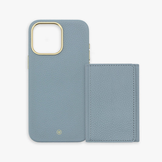 iPhone 15 Pro Lederhülle mit MagSafe Trifold Wallet Set