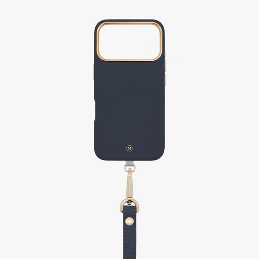 iPhone 17 Pro Leather MagSafe Case with Wrist Leather Strap