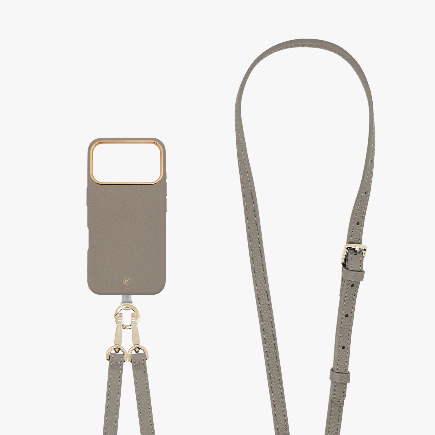 iPhoneアクセサリー YA-MAN iPhone 17 Pro Leather Case with Crossbody Leather Strap