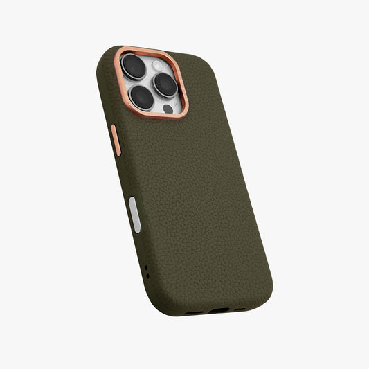 iPhone 16 Pro Hybrid MagSafe Leather Case