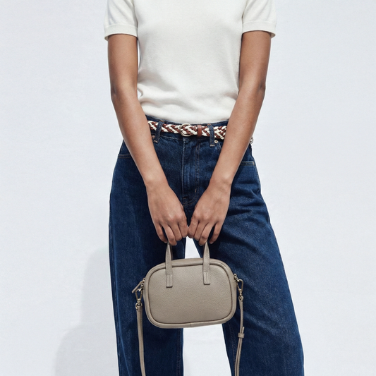 The Pebble Mini Leather Crossbody Bag