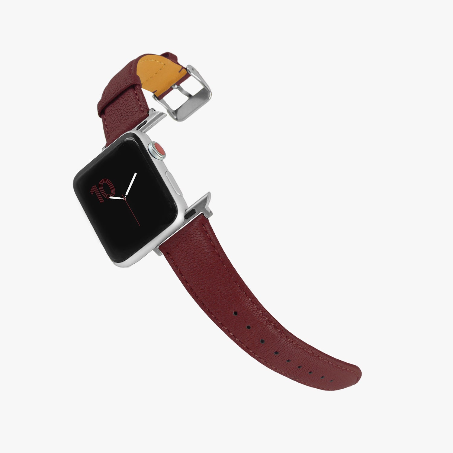 Dark red apple online watch band